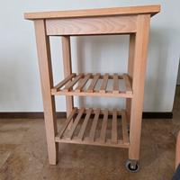 tavolino Carrello, faggio,ikea bekvam