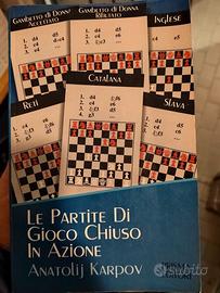 Libro Scacchi Le Partite di Gioco Chiuso in Azione