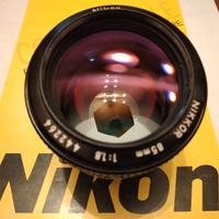 NIKON AI 85 mm f 1.8 Modello K Anno 75-77 nuovo