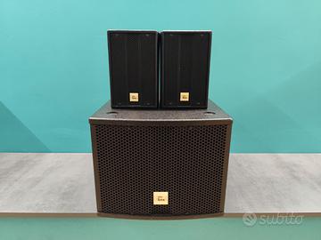 Impianto audio compatto 2 casse+subwoofer The Box