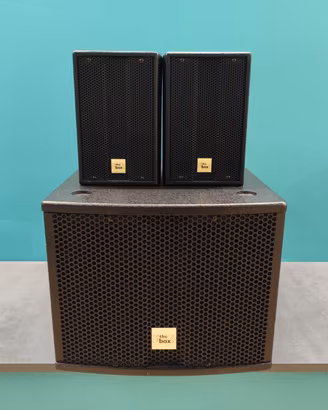 Impianto audio compatto 2 casse+subwoofer The Box