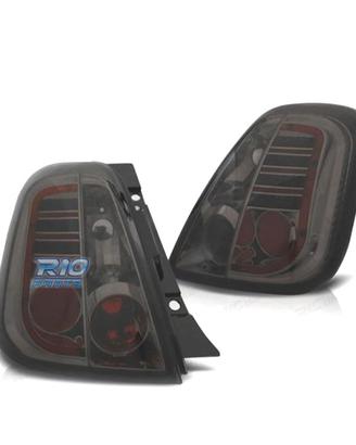 FANALI FIAT 500 07-15 LED FONDO CROMATO FUME