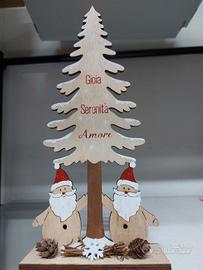 albero in legno con scritta