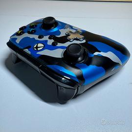 PowerA Controller Xbox One Cablato Blu Camo Usato
