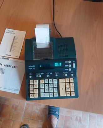 calcolatrice olivetti 552 con libretto