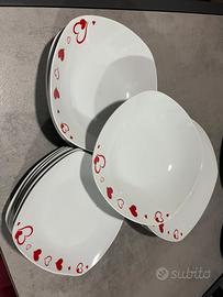 Servizio piatti ceramica