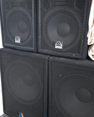  casse con amplificatore 