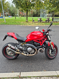 Ducati Monster 821 red rossa - sc project - 2018