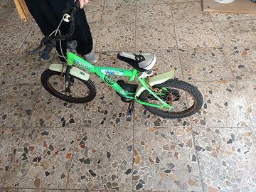 bici 16 senza rotelle