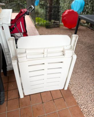 Lettini (2) da giardino bianco