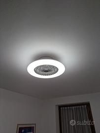 N°2 plafoniere led con ventilatore e telecomando 