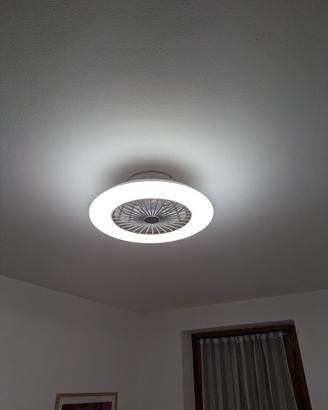 N°2 plafoniere led con ventilatore e telecomando 