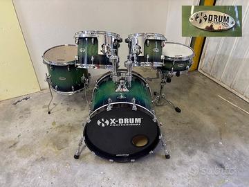 Batteria X-Drum Professional in betulla