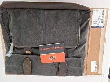 Borsa Harley Davidson Messenger Waxed Canvas