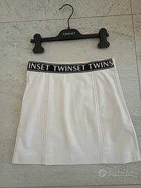 Gonna Twin Set originale in eccellenza bianca