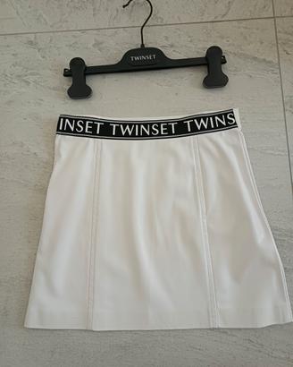 Gonna Twin Set originale in eccellenza bianca