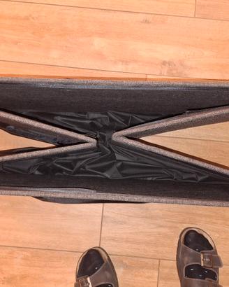 BOX contenitore  in legno rivestito TESSUTO