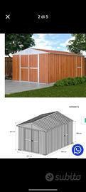 casetta attrezzi lamiera zincata 15 mq