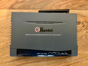 Modem Router ADSL WIFI Wireless Hamlet perfetto