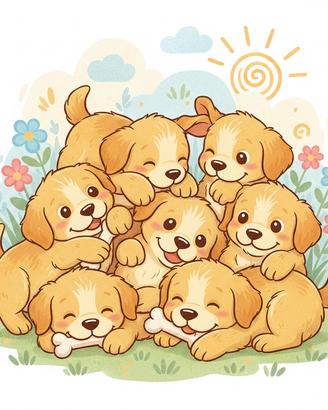 Cuccioli di golden retriever