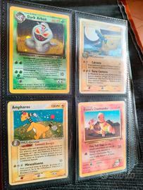 carte Pokemon vintage e modern 