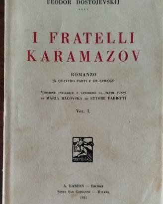 F. Dostoevskij I fratelli Karamazov  v. I