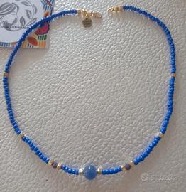 Collana di perline donna Choker