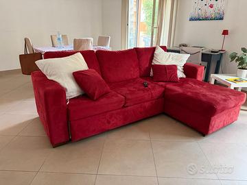 Divano IKEA rosso con seduta estraibile – comodiss