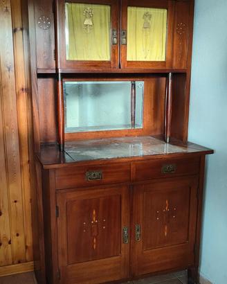 Credenza/Vetrina con Alzata (liberty -primi 900)
