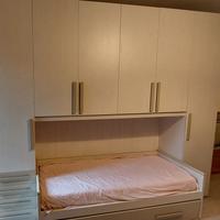 Armadio a ponte con letto