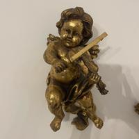 Putto Dorato con Violino
