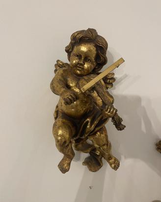 Putto Dorato con Violino