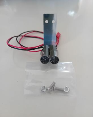 Simulazione Scarico Rc Doppio 2 Luci Led Drift