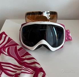 maschera sci snowboard Oakley mai usata 2 lenti