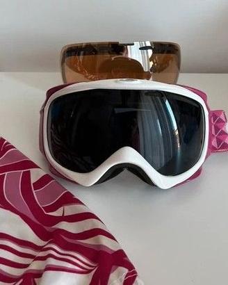 maschera sci snowboard Oakley mai usata 2 lenti