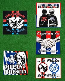 adesivi ultras Milan curva sud 