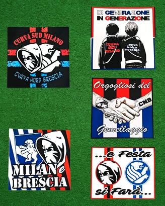 adesivi ultras Milan curva sud 