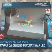 Lavagna da disegno decorativa a led