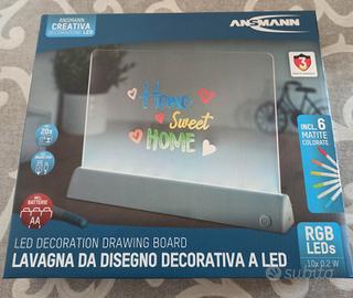 Lavagna da disegno decorativa a led