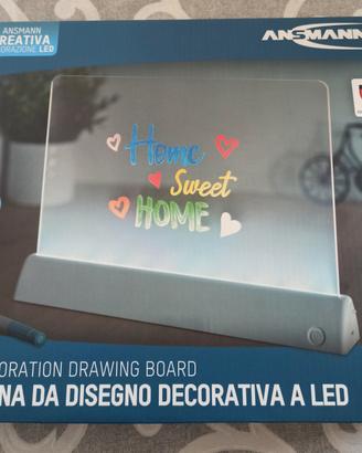 Lavagna da disegno decorativa a led