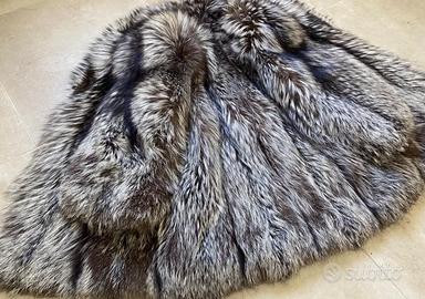 Pelliccia giaccone Volpe argentata ottime condiz