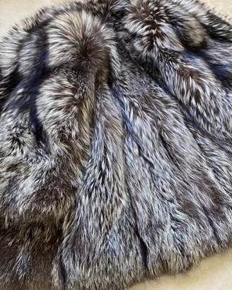 Pelliccia giaccone Volpe argentata ottime condiz