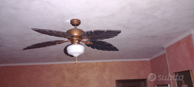 Lampadario con ventola