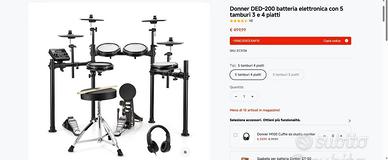 Batteria Elettronica Donner DED-200