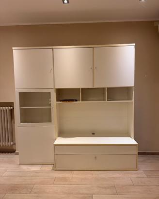Mobile tv bianco caldo 220x60px200h