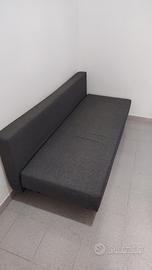 Divano letto grigio moderno – apertura rapida