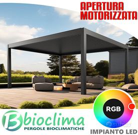 Pergole bioclimatiche 6x3 apertura motorizzata LED