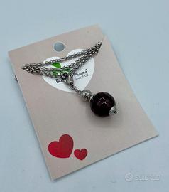 Collana pietra mokaite