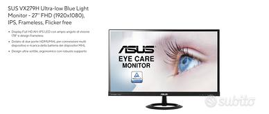 Monitor  27 pollici Asus vx279h IPS
