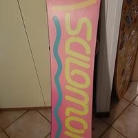 2 tavole da snowboard con agganci e stivali